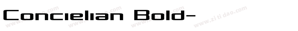 Concielian Bold字体转换